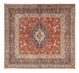 Tappeto Persero - Keshan - 253 x 225 cm - rosso