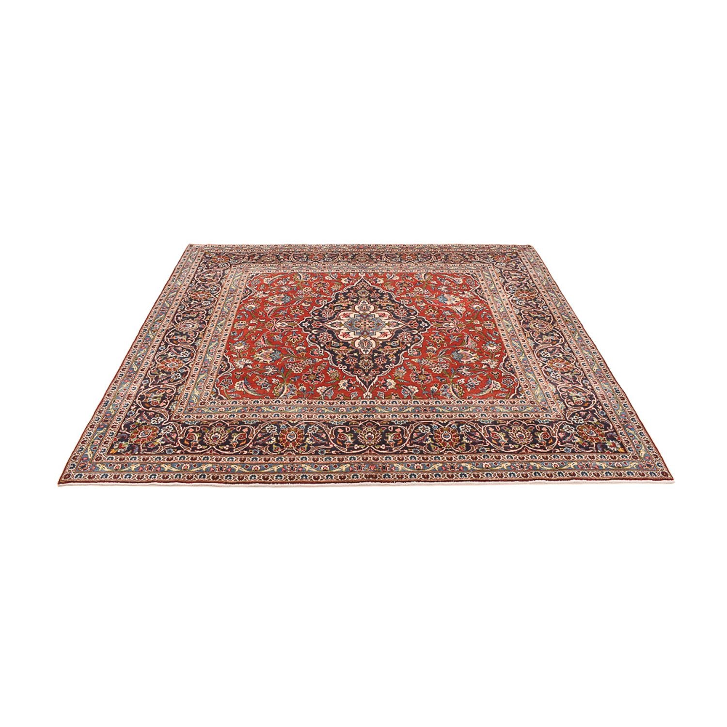 Tappeto Persero - Keshan - 253 x 225 cm - rosso