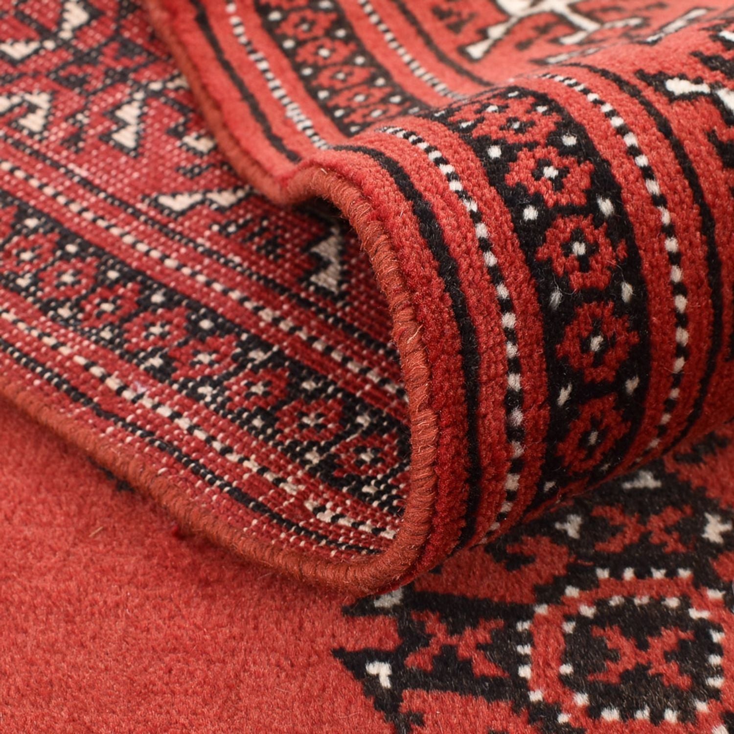 Tappeto corsia Tappeto Turkaman - 376 x 98 cm - rosso