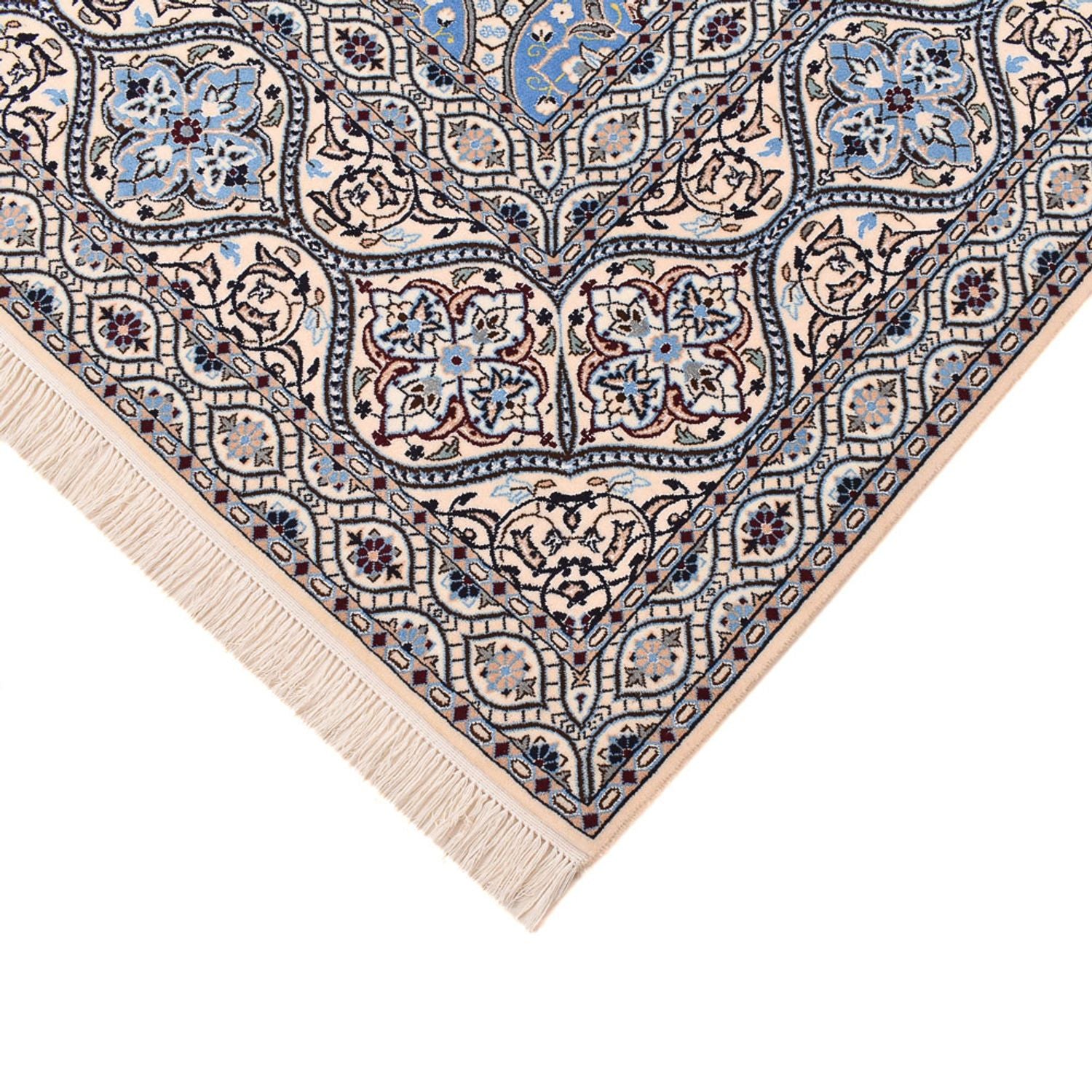 Tappeto Persero - Nain - Premio - 314 x 253 cm - blu chiaro