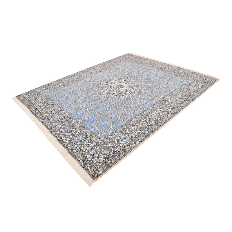 Tappeto Persero - Nain - Premio - 314 x 253 cm - blu chiaro