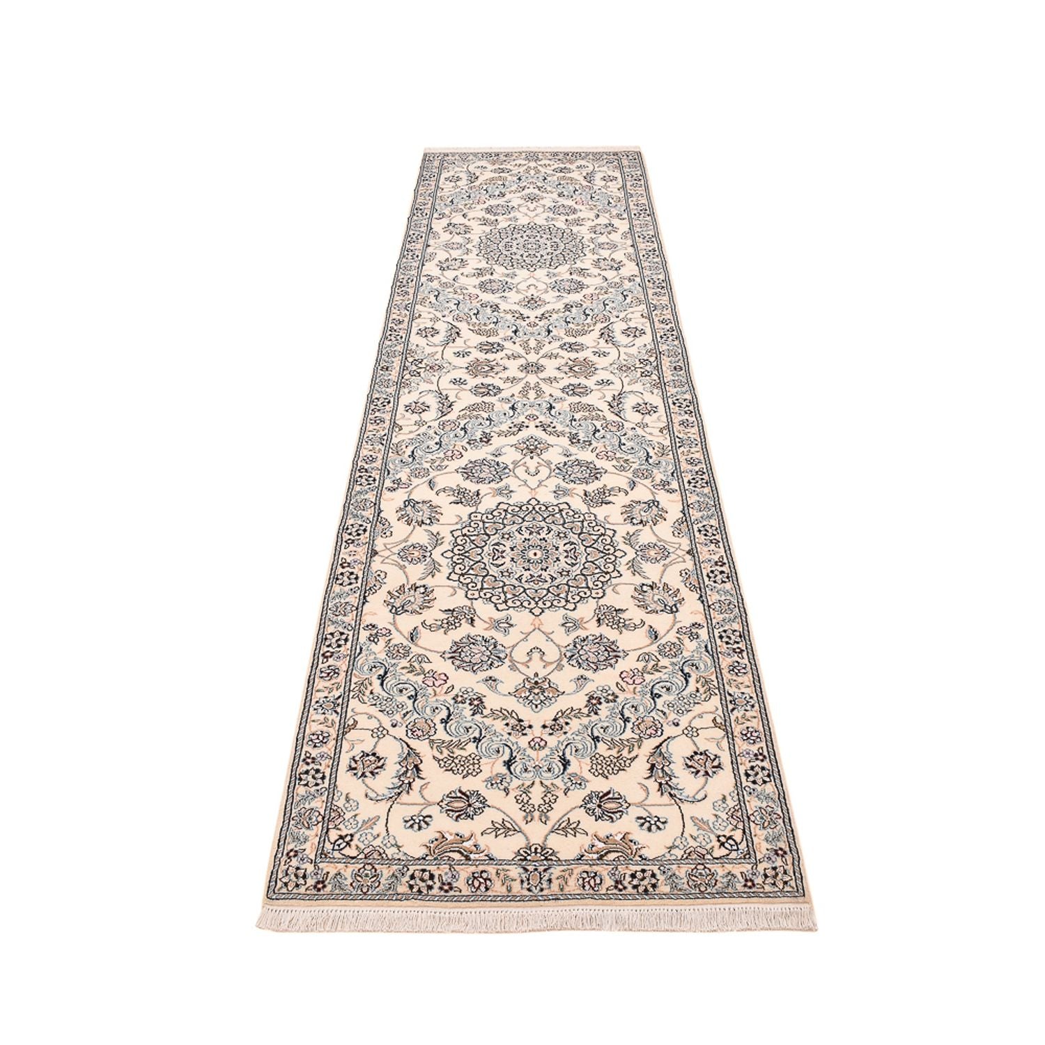 Tappeto corsia Tappeto Persero - Nain - Reale - 330 x 90 cm - bianco