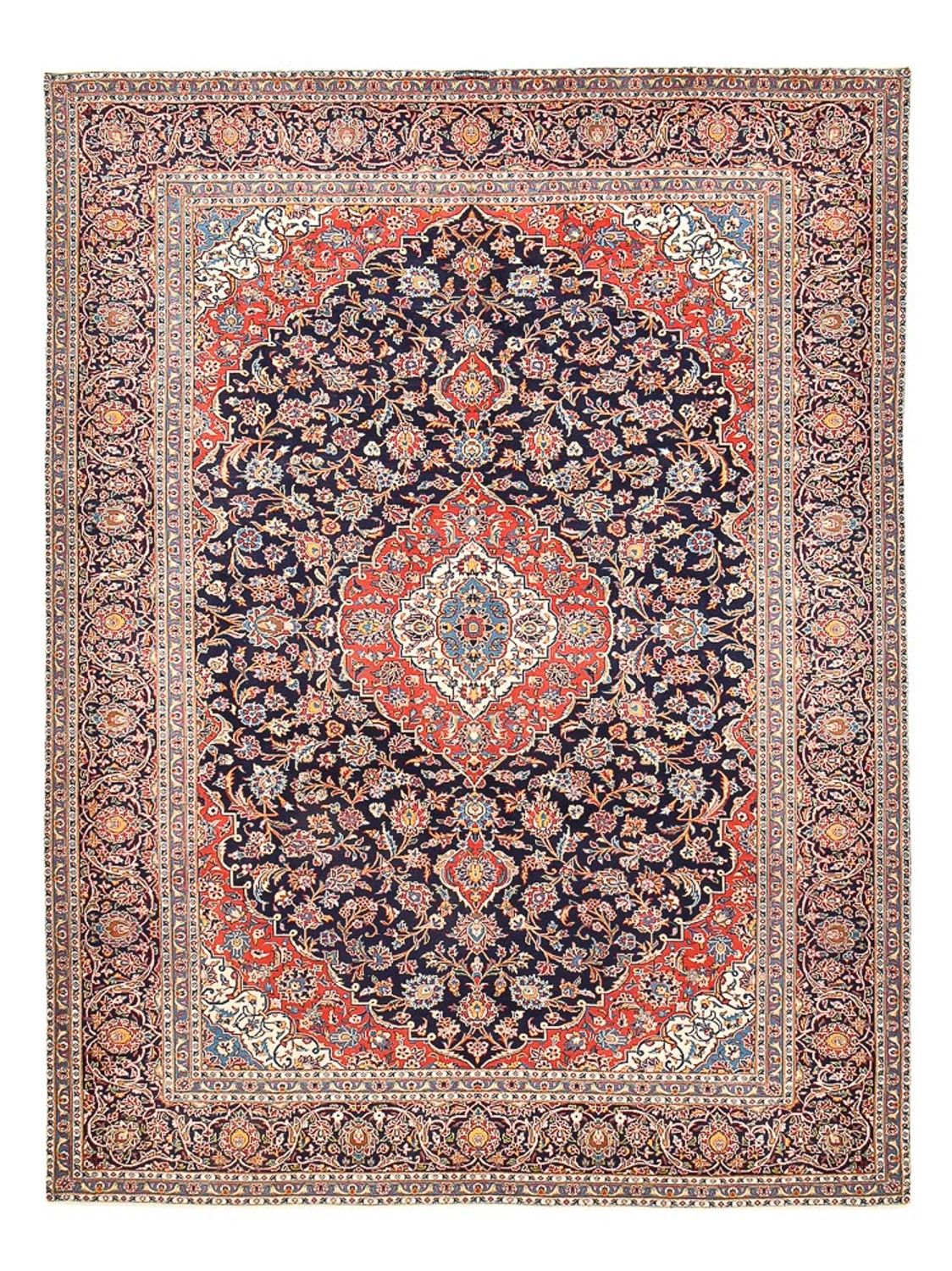 Tappeto Persero - Keshan - 405 x 300 cm - blu scuro