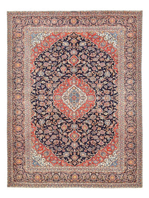 Tappeto Persero - Keshan - 405 x 300 cm - blu scuro