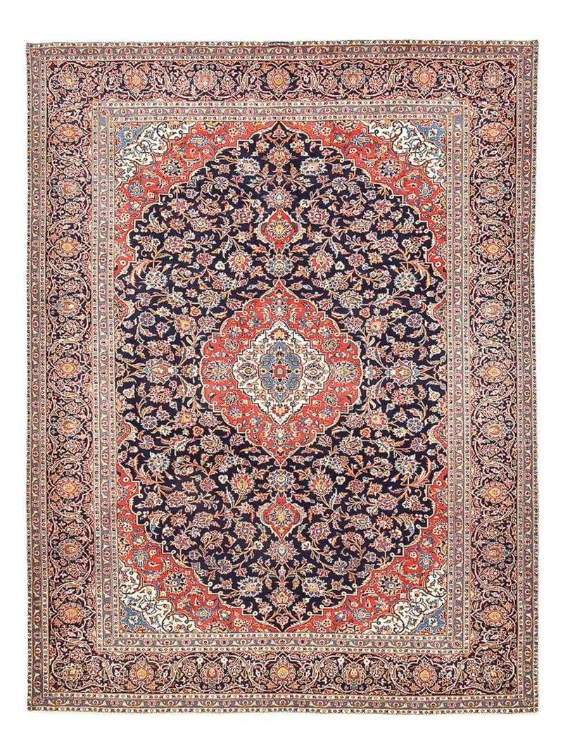 Tappeto Persero - Keshan - 405 x 300 cm - blu scuro