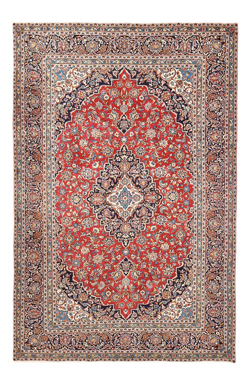 Tappeto Persero - Keshan - 394 x 249 cm - rosso