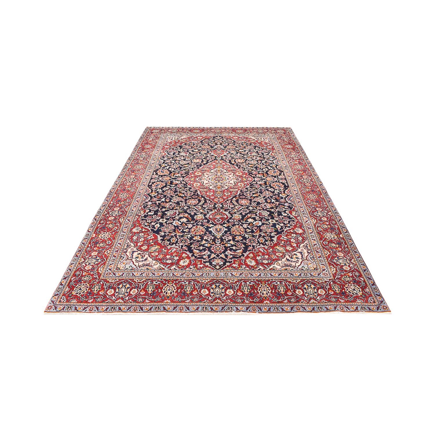 Tappeto Persero - Keshan - 330 x 217 cm - blu scuro