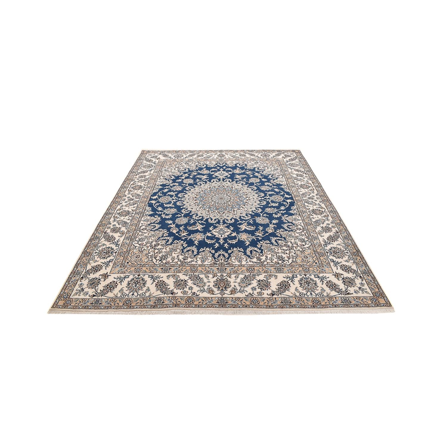 Tappeto Persero - Nain - 293 x 244 cm - blu