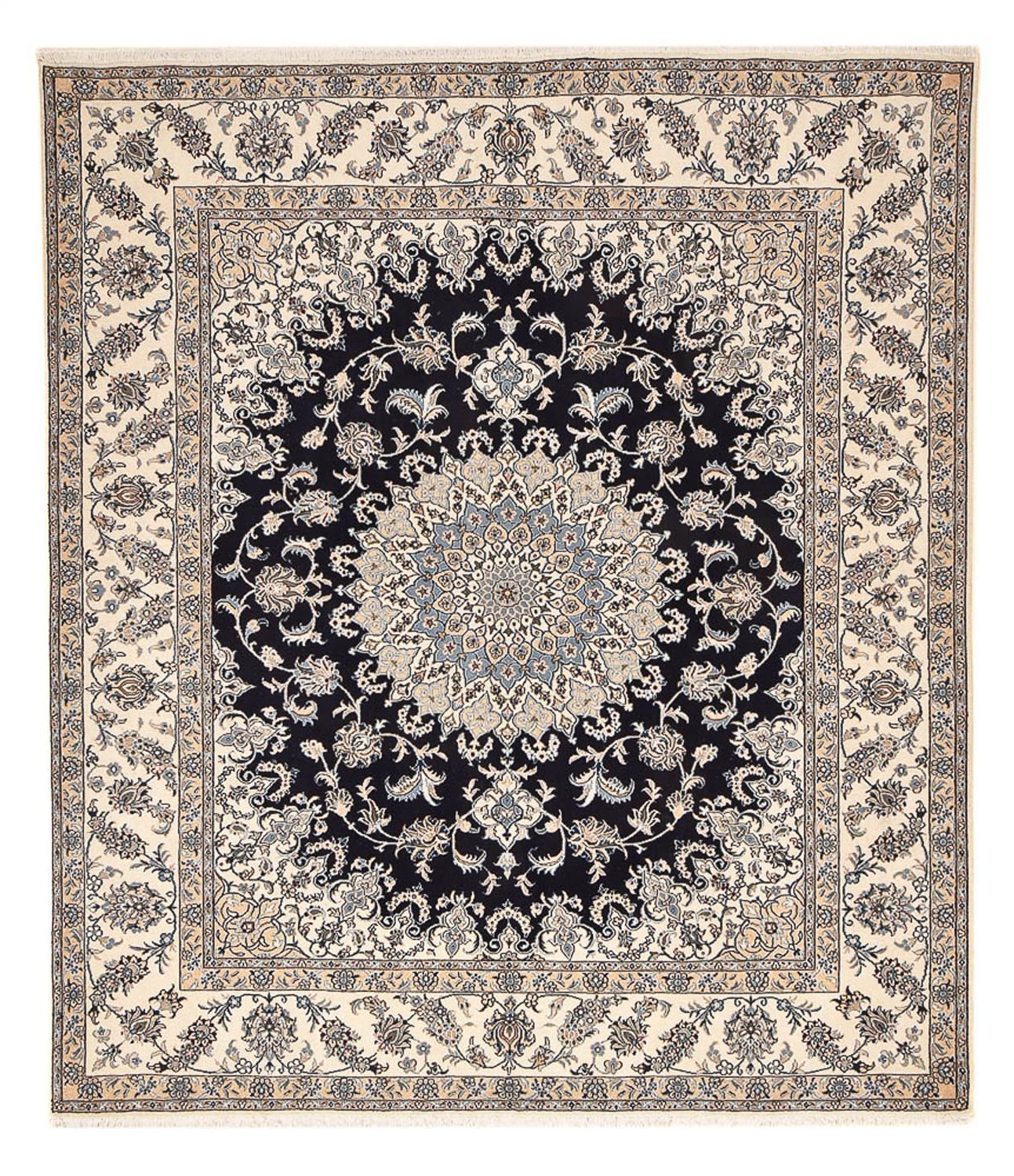 Tappeto Persero - Nain - 290 x 243 cm - blu scuro