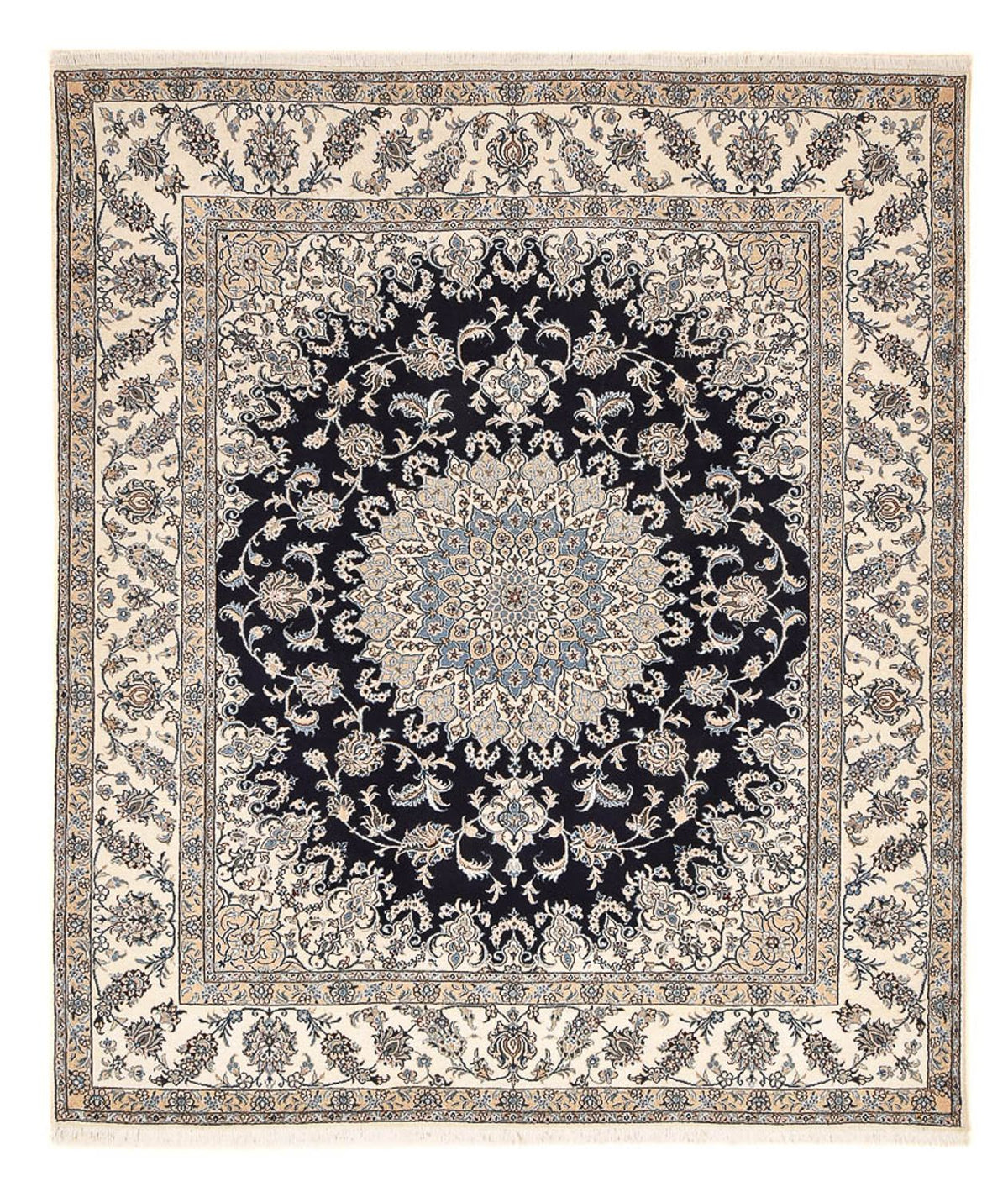 Tappeto Persero - Nain - 292 x 243 cm - blu scuro