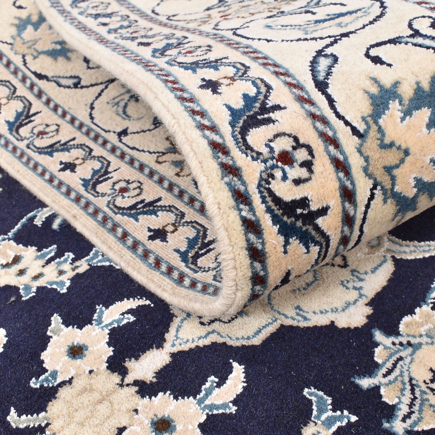 Tappeto Persero - Nain - 200 x 149 cm - blu scuro