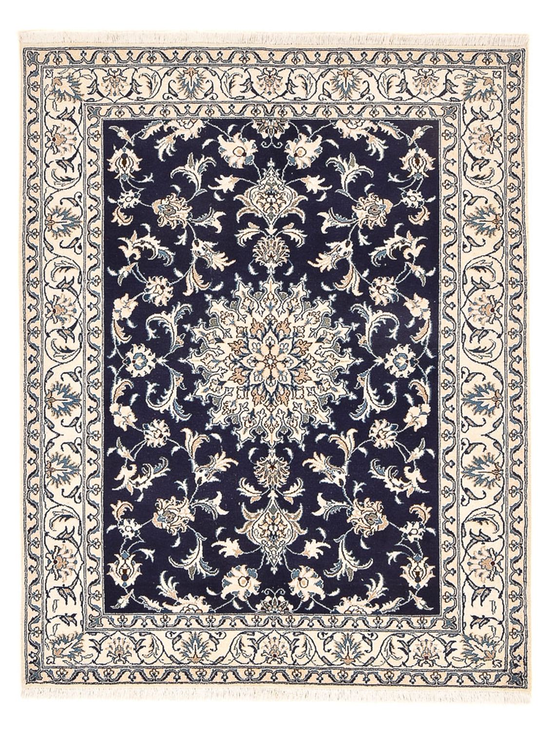 Tappeto Persero - Nain - 194 x 146 cm - blu scuro