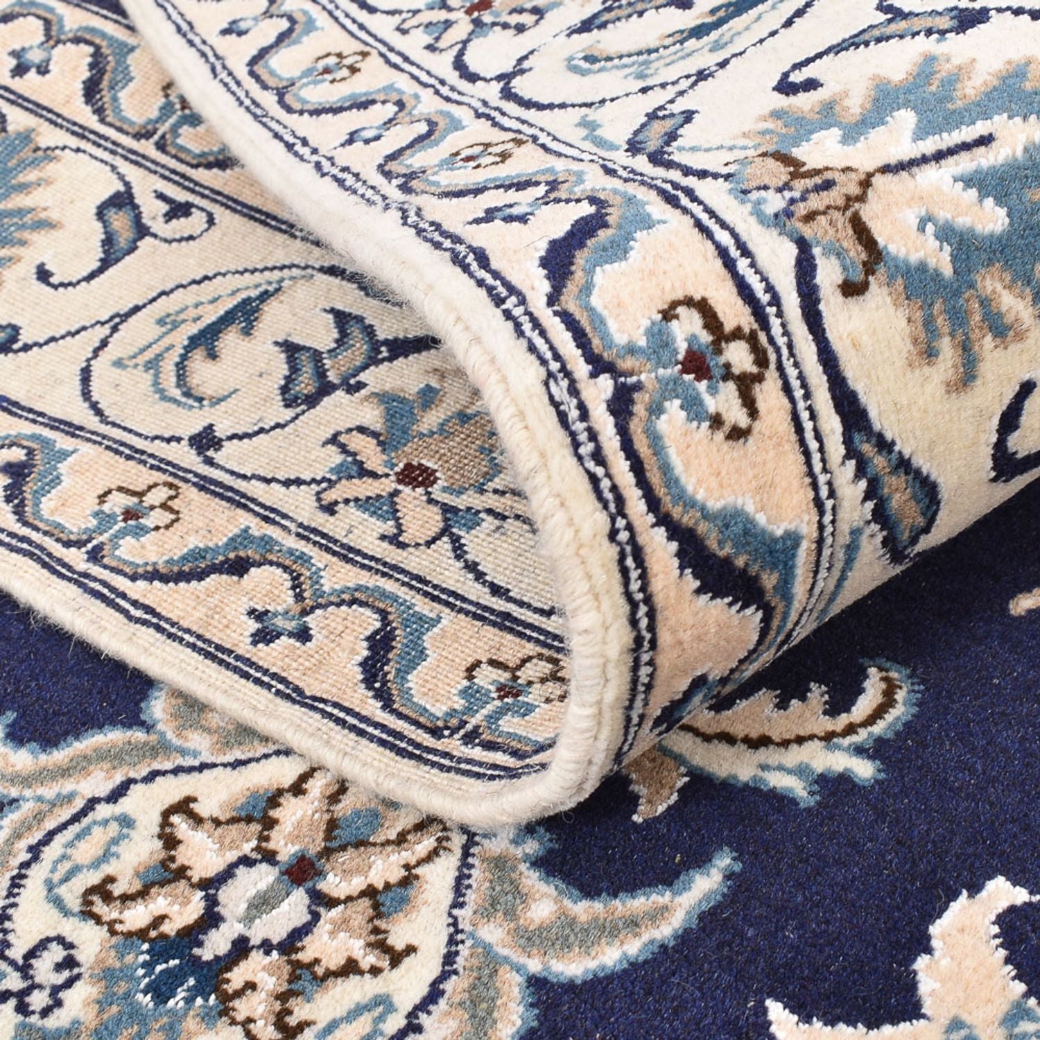Tappeto Persero - Nain - 194 x 146 cm - blu scuro