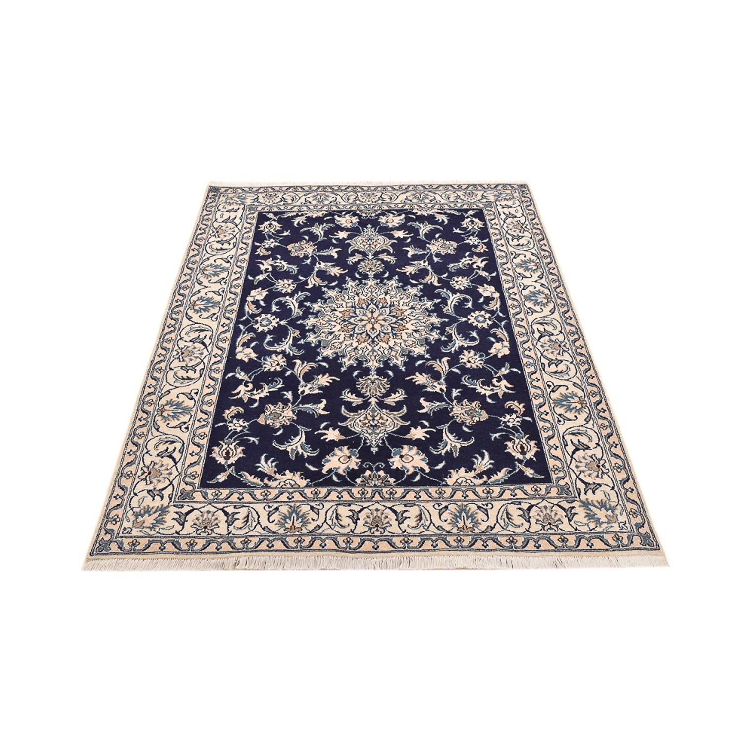 Tappeto Persero - Nain - 194 x 146 cm - blu scuro