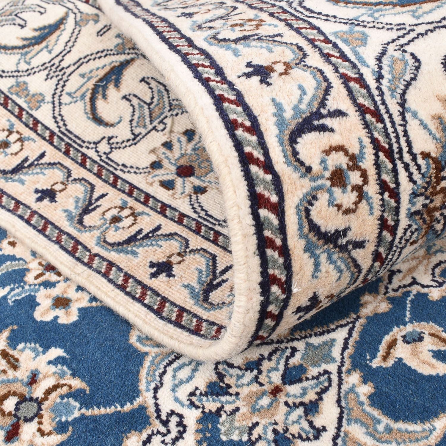 Tappeto Persero - Nain - 200 x 146 cm - blu chiaro