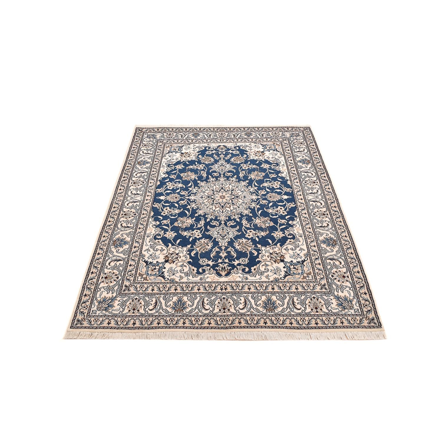 Tappeto Persero - Nain - 200 x 146 cm - blu chiaro