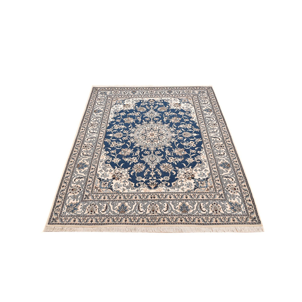 Tappeto Persero - Nain - 200 x 146 cm - blu chiaro