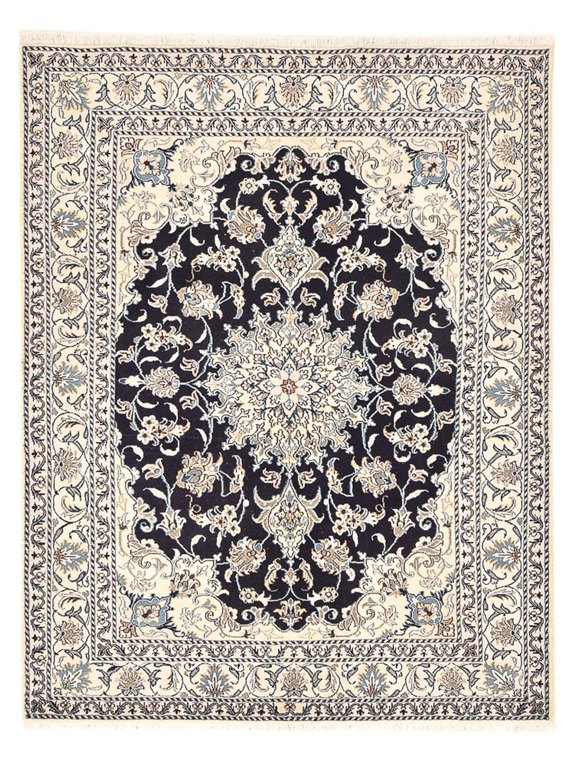 Tappeto Persero - Nain - 203 x 150 cm - blu scuro