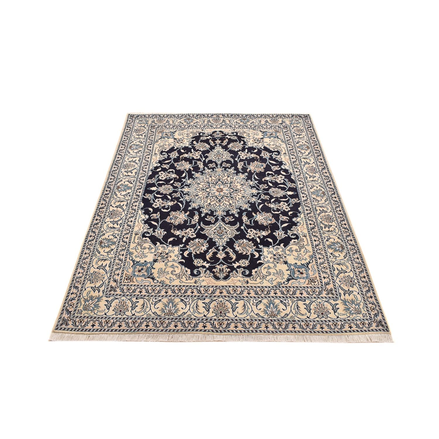 Tappeto Persero - Nain - 203 x 150 cm - blu scuro