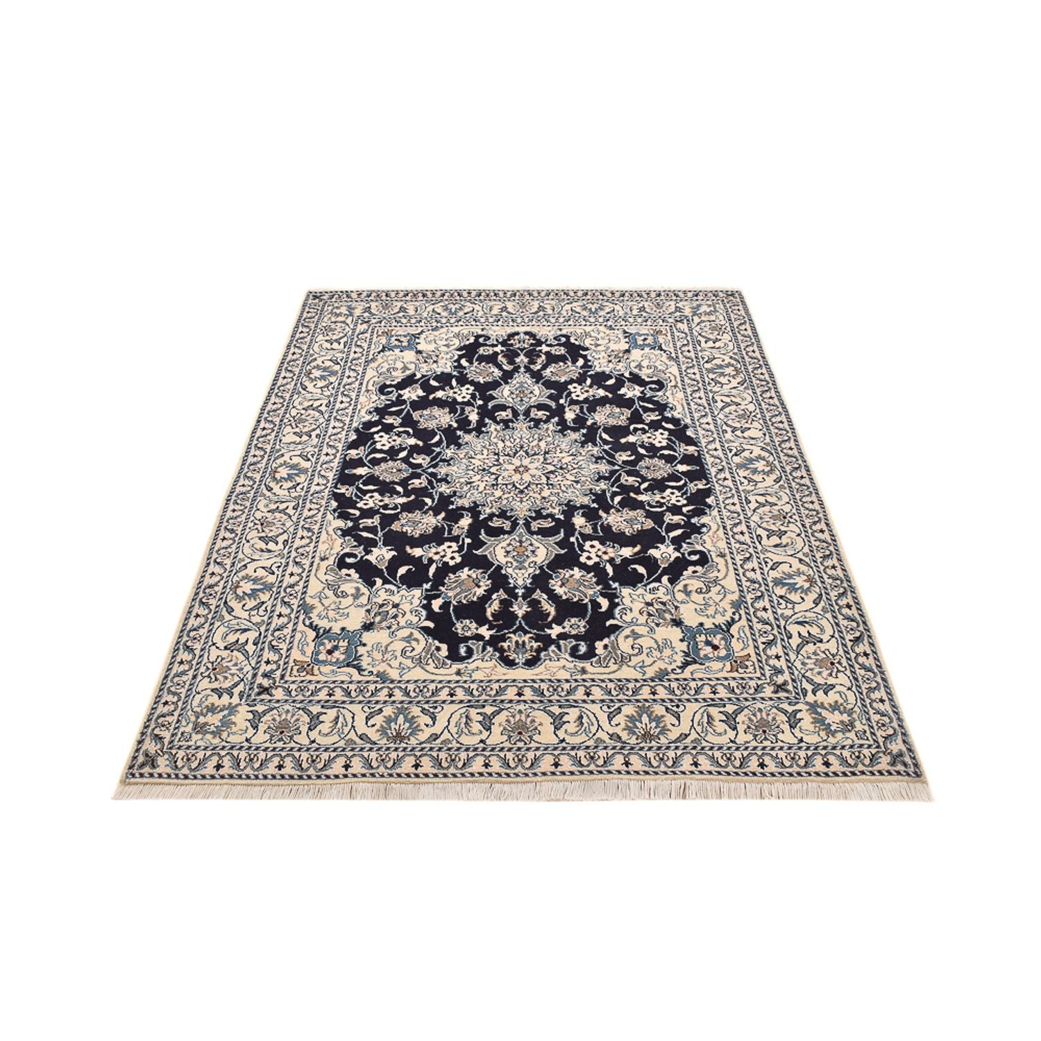 Tappeto Persero - Nain - 203 x 150 cm - blu scuro