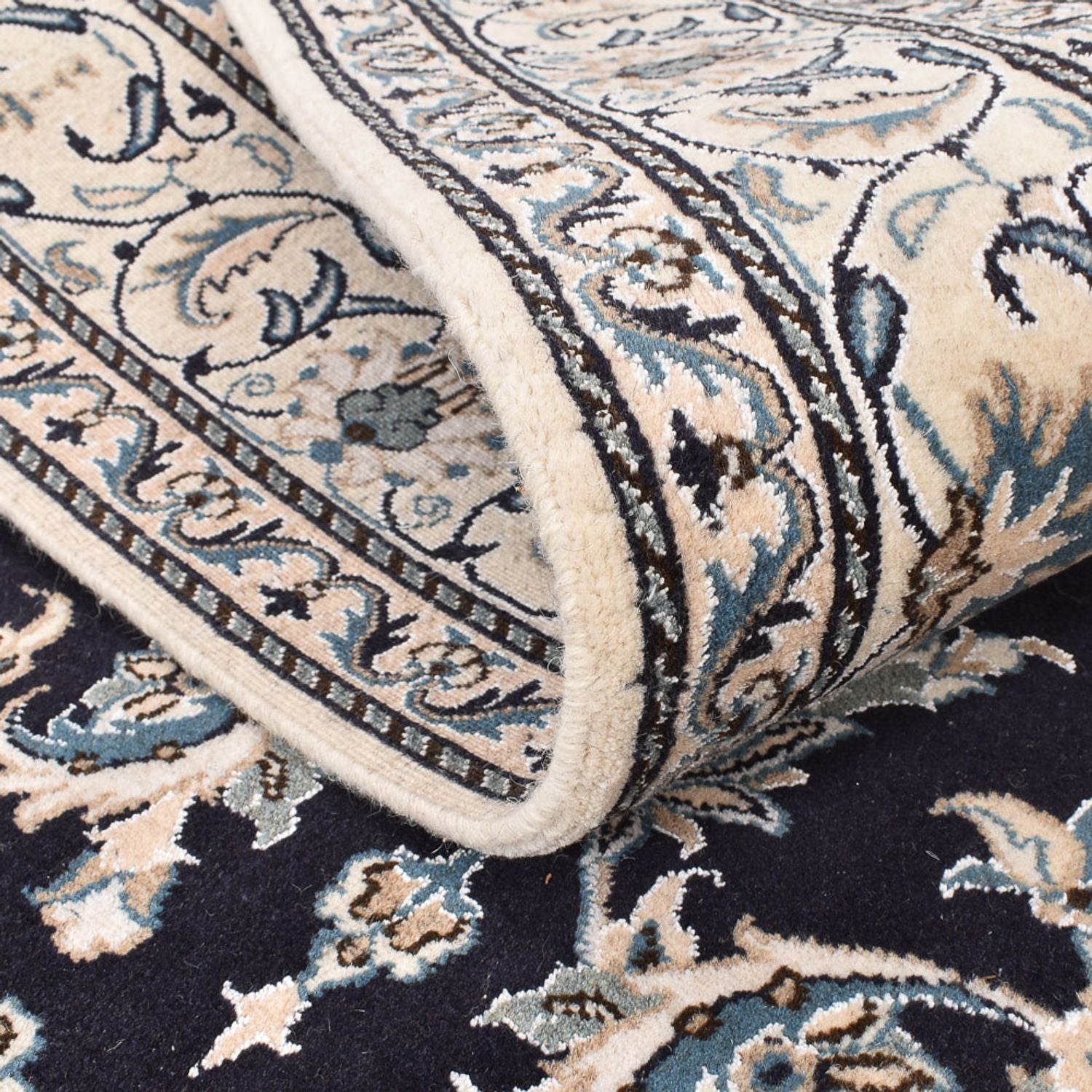 Tappeto Persero - Nain - 242 x 165 cm - blu scuro