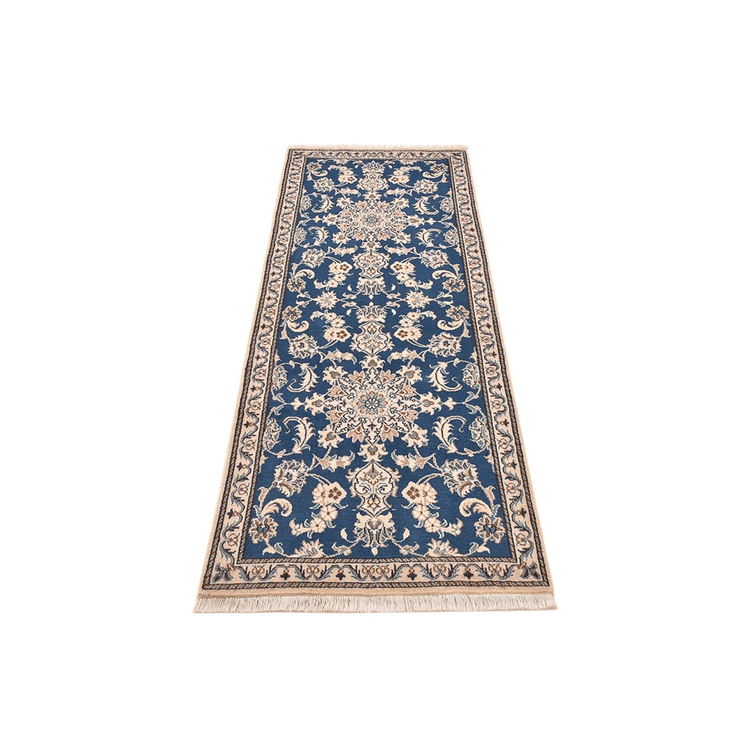 Tappeto corsia Tappeto Persero - Nain - 209 x 78 cm - blu