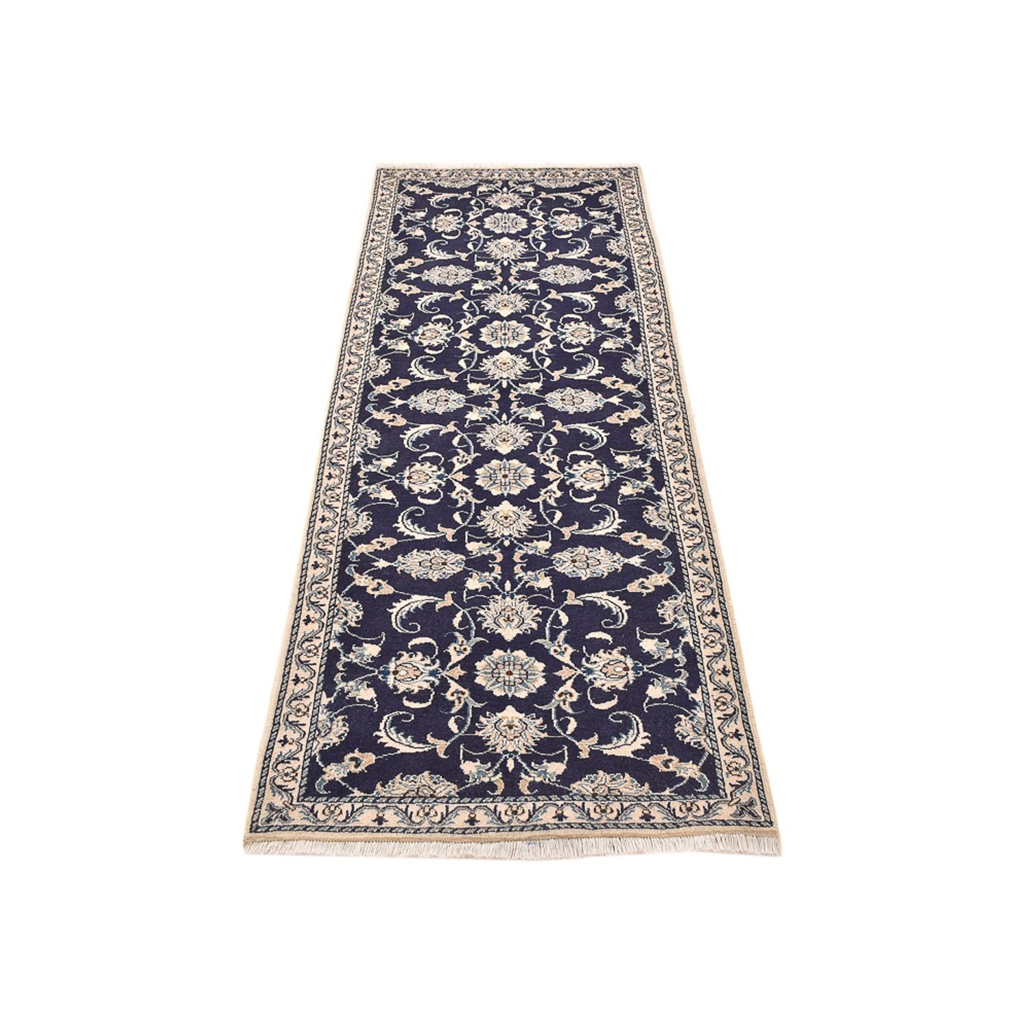 Tappeto corsia Tappeto Persero - Nain - 241 x 79 cm - blu scuro