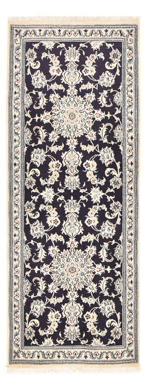 Tappeto corsia Tappeto Persero - Nain - 206 x 77 cm - blu scuro