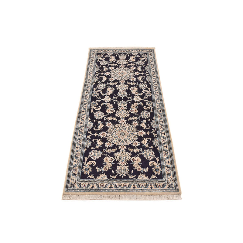 Tappeto corsia Tappeto Persero - Nain - 206 x 77 cm - blu scuro