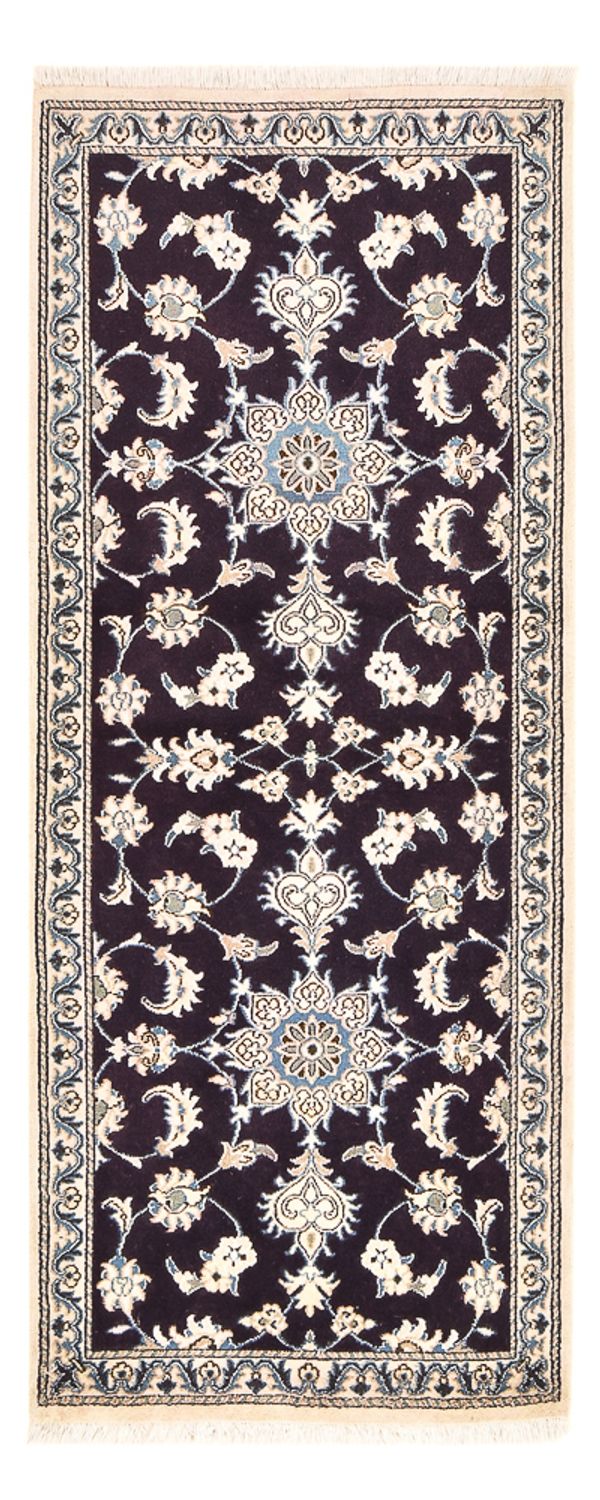 Tappeto corsia Tappeto Persero - Nain - 200 x 78 cm - blu scuro