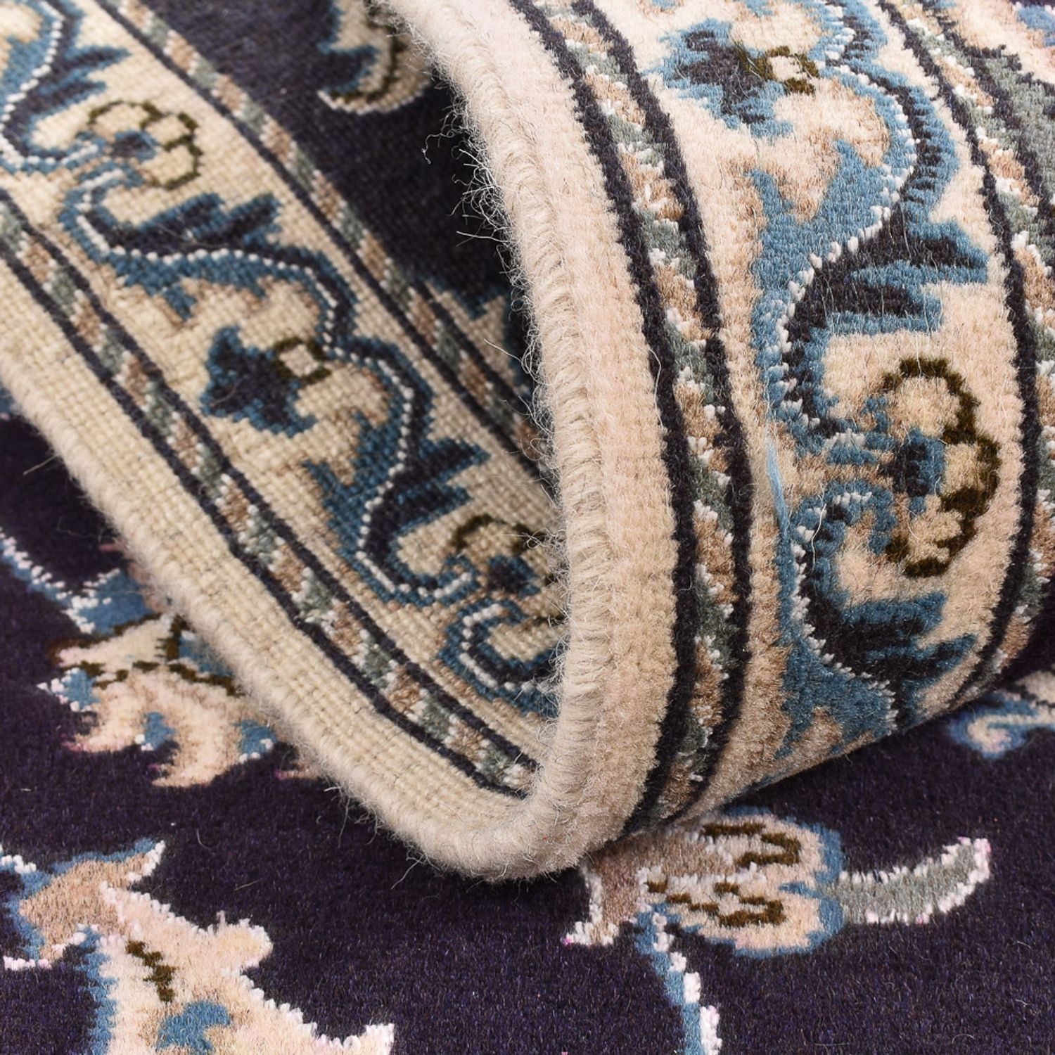Tappeto corsia Tappeto Persero - Nain - 200 x 78 cm - blu scuro
