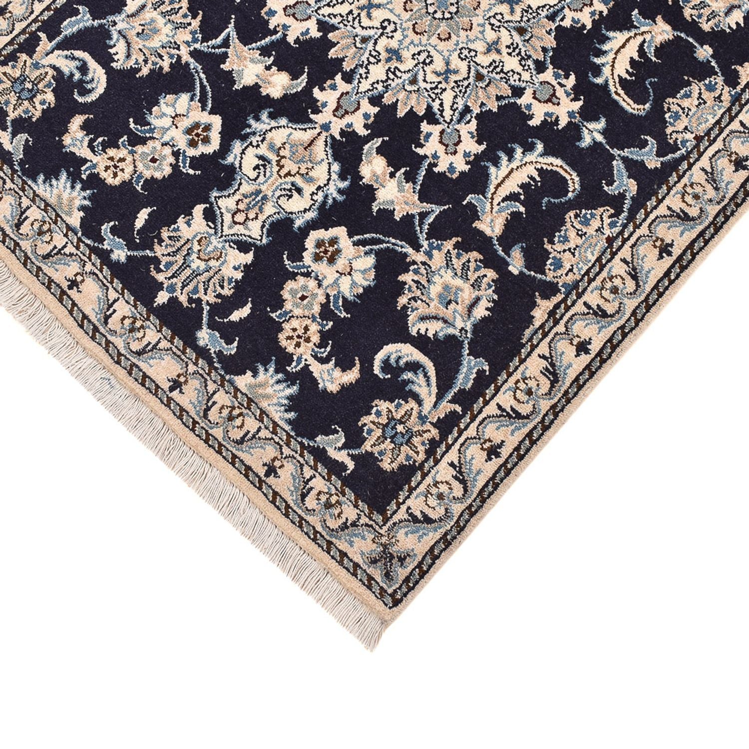 Tappeto corsia Tappeto Persero - Nain - 292 x 78 cm - blu scuro