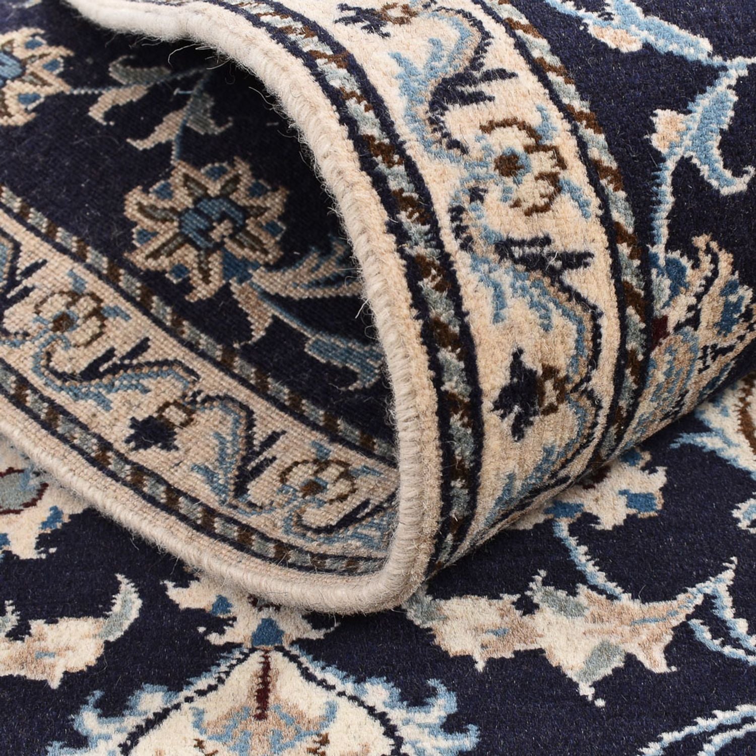 Tappeto corsia Tappeto Persero - Nain - 292 x 78 cm - blu scuro