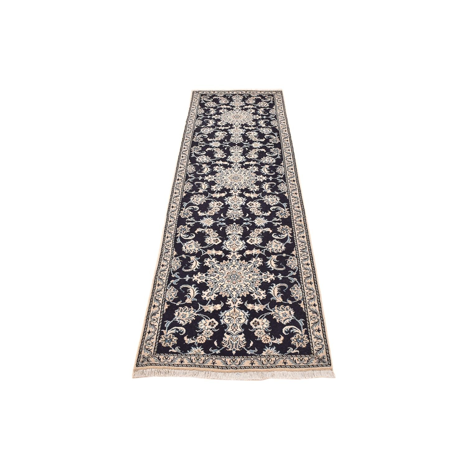Tappeto corsia Tappeto Persero - Nain - 292 x 78 cm - blu scuro