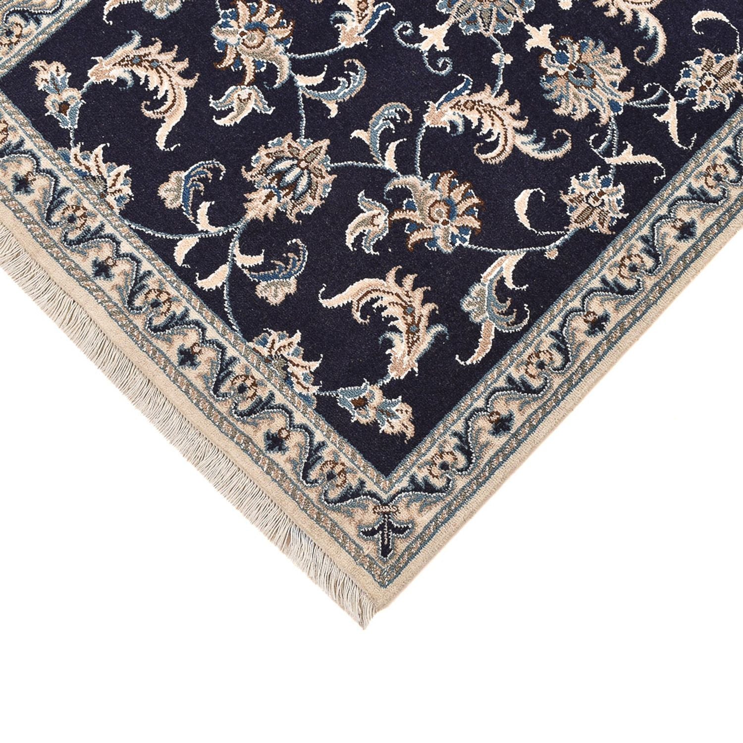 Tappeto corsia Tappeto Persero - Nain - 298 x 78 cm - blu scuro