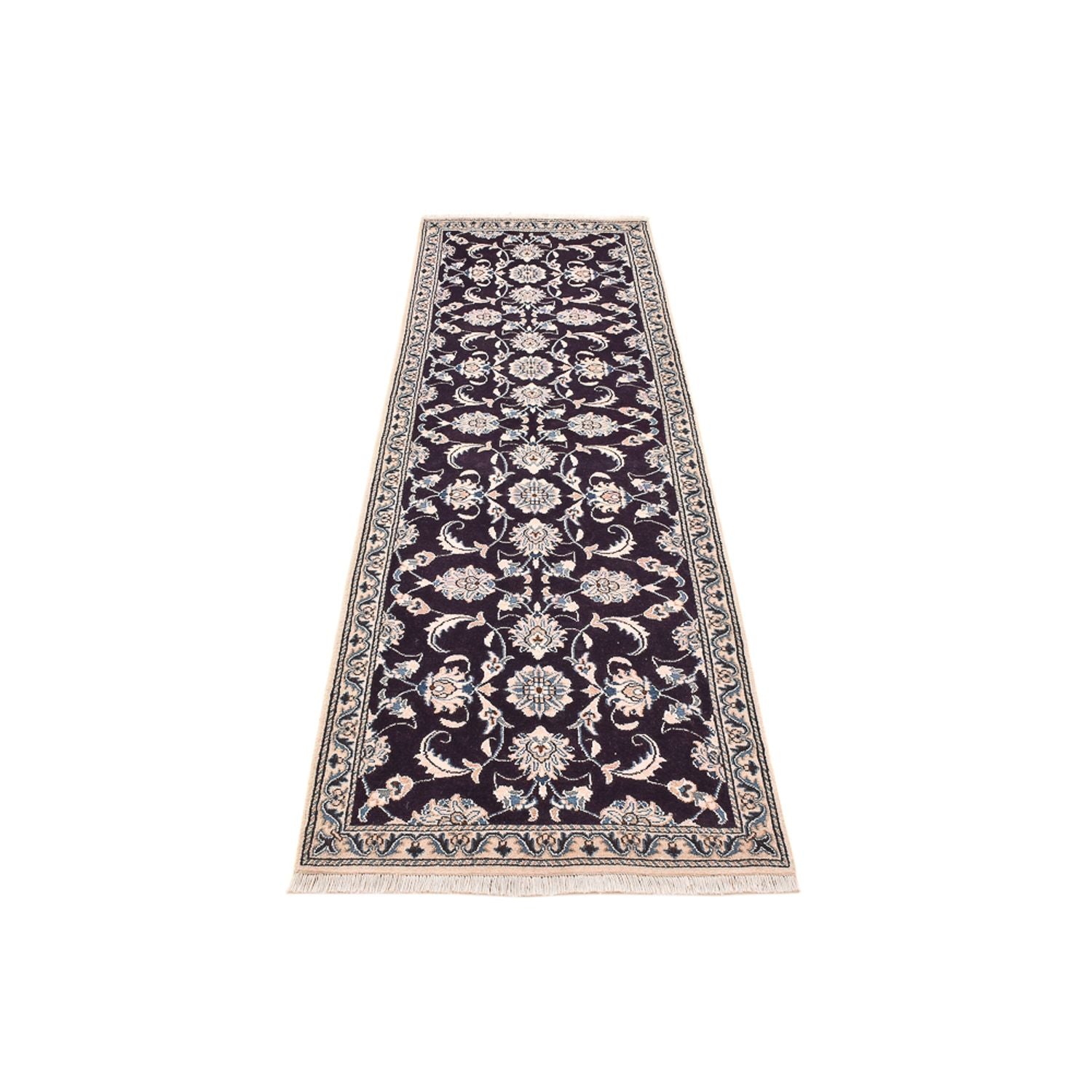 Tappeto corsia Tappeto Persero - Nain - 250 x 80 cm - blu scuro