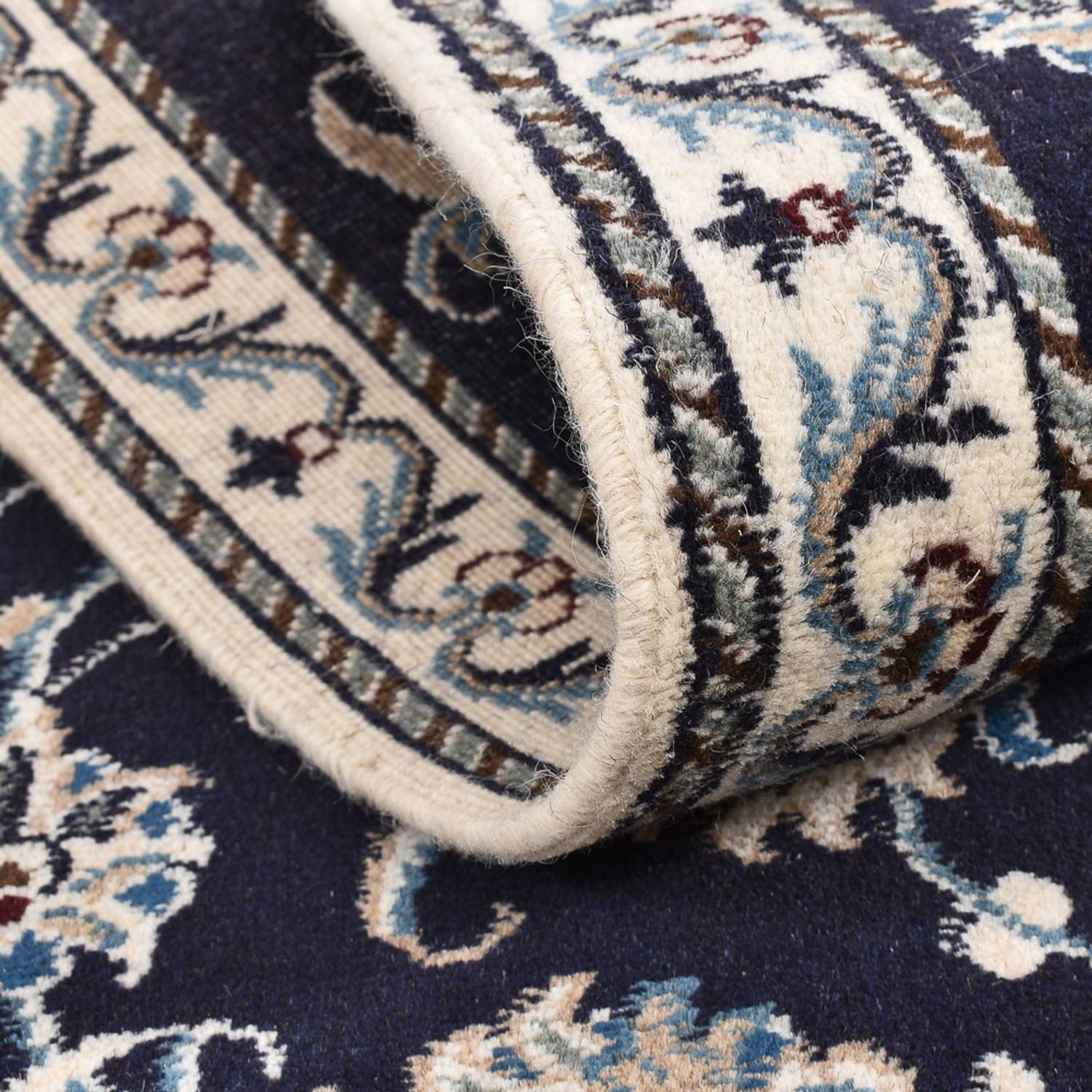 Tappeto corsia Tappeto Persero - Nain - 290 x 79 cm - blu scuro