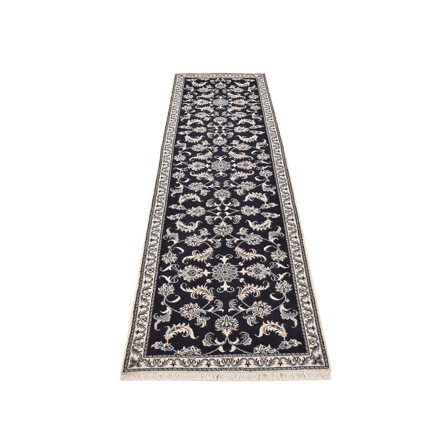Tappeto corsia Tappeto Persero - Nain - 290 x 79 cm - blu scuro