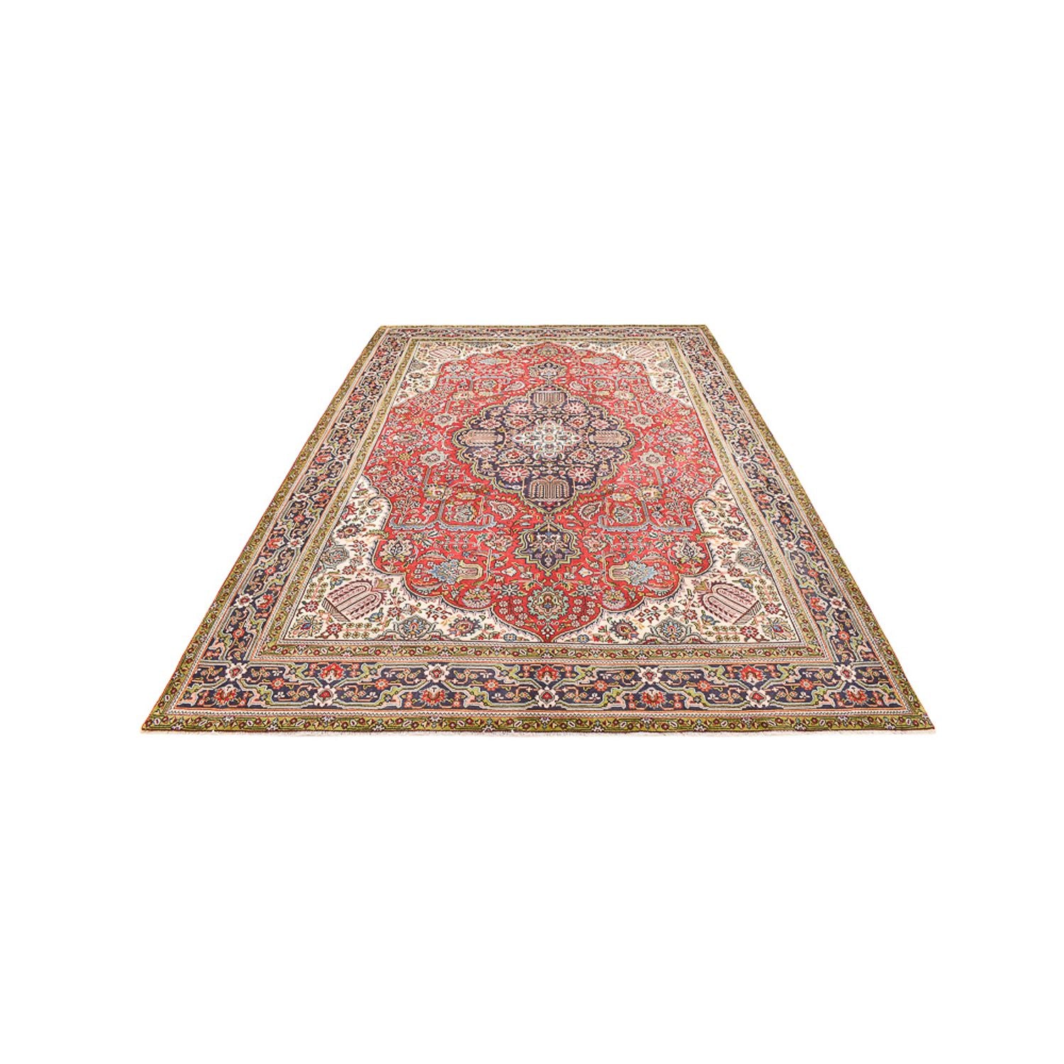 Tappeto Persero - Tabriz - 347 x 242 cm - rosso chiaro