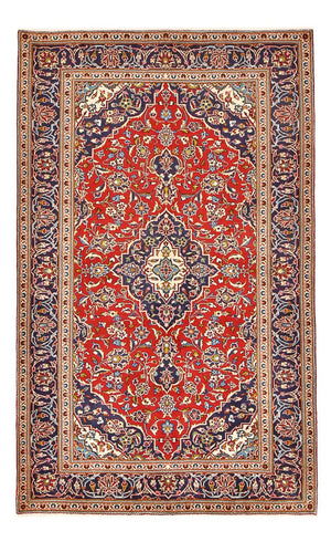 Tappeto Persero - Keshan - 243 x 148 cm - rosso