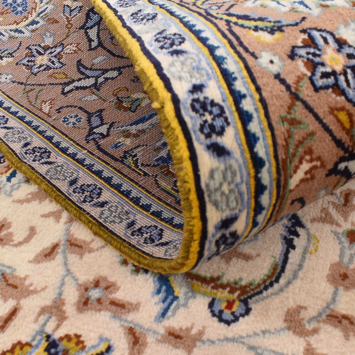 Tappeto Persero - Keshan - 223 x 138 cm - beige chiaro