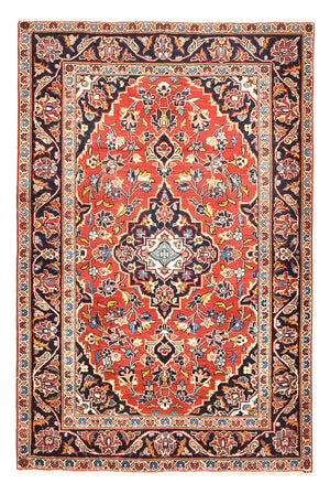 Tappeto Persero - Keshan - 147 x 97 cm - rosso