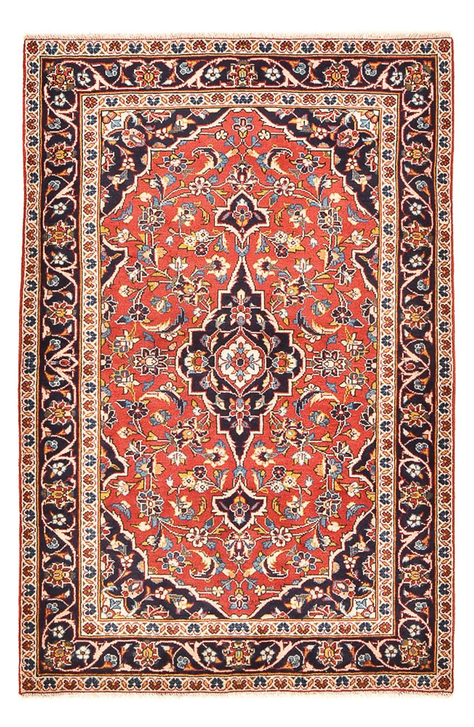 Tappeto Persero - Keshan - 145 x 97 cm - rosso chiaro