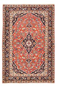 Tappeto Persero - Keshan - 145 x 97 cm - rosso chiaro