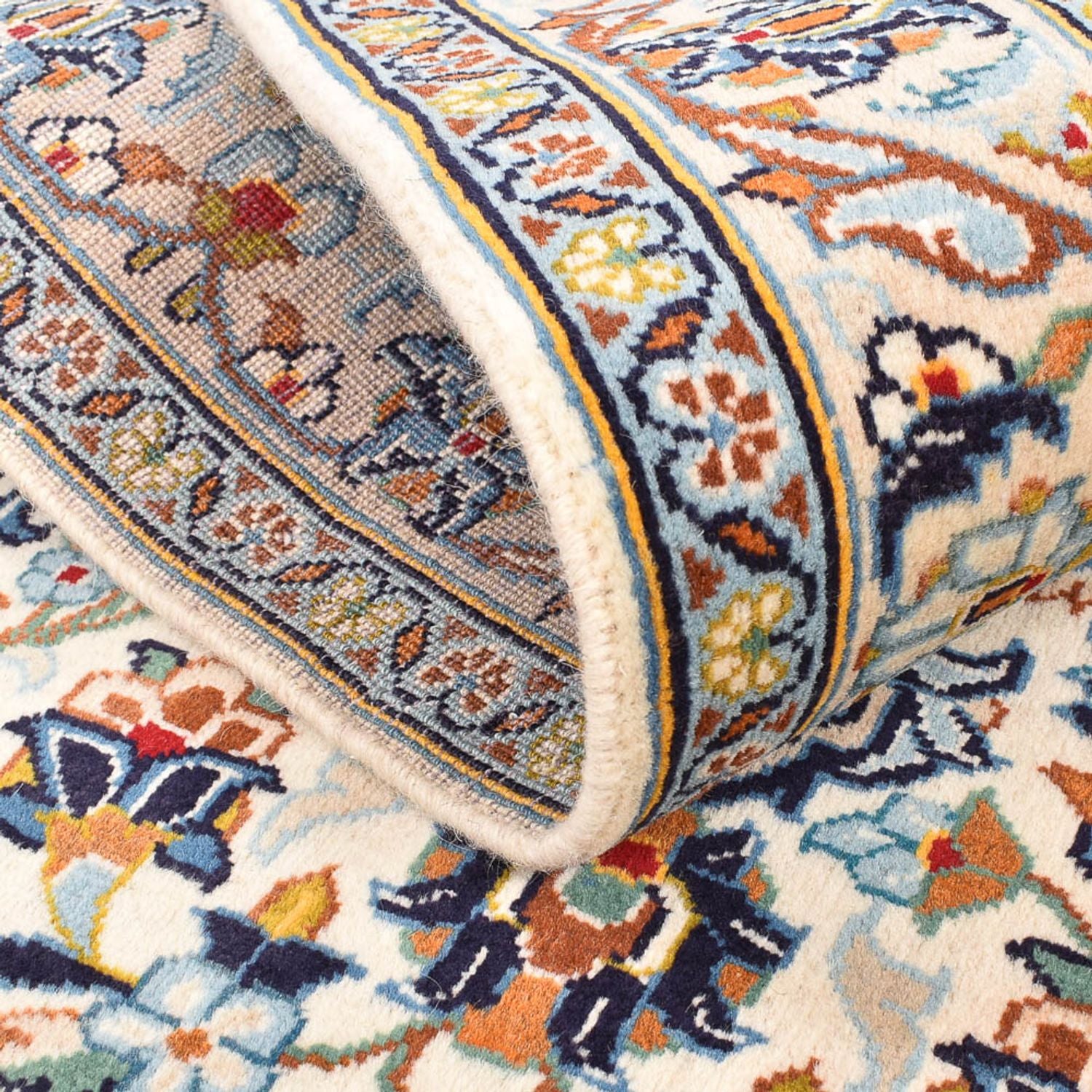 Tappeto Persero - Keshan - 141 x 96 cm - beige chiaro