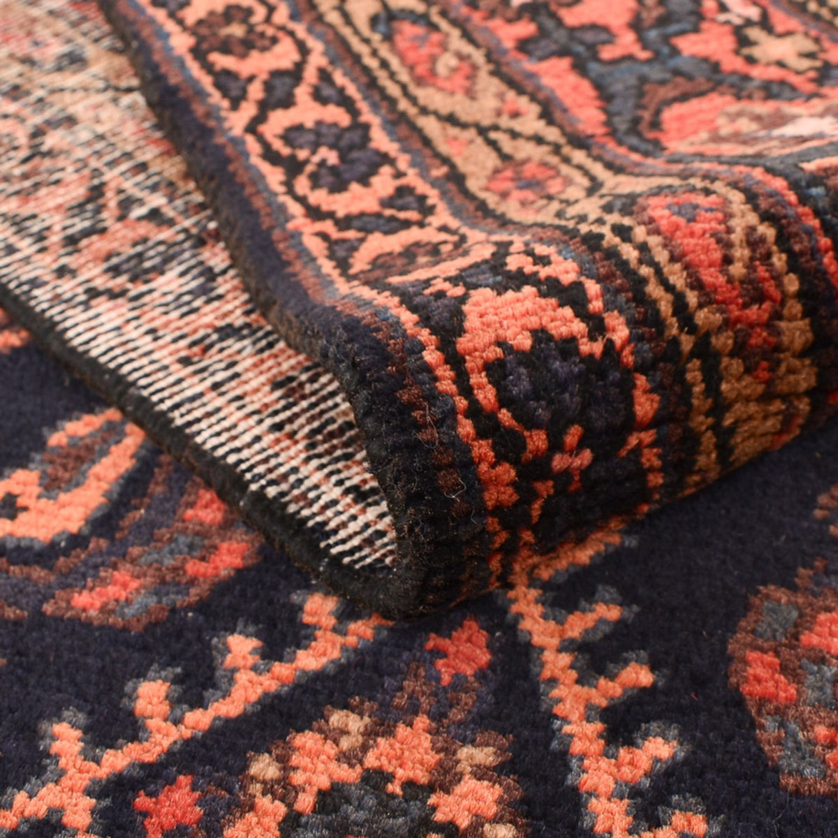 Tappeto corsia Tappeto Persero - Nomade - 205 x 108 cm - blu scuro