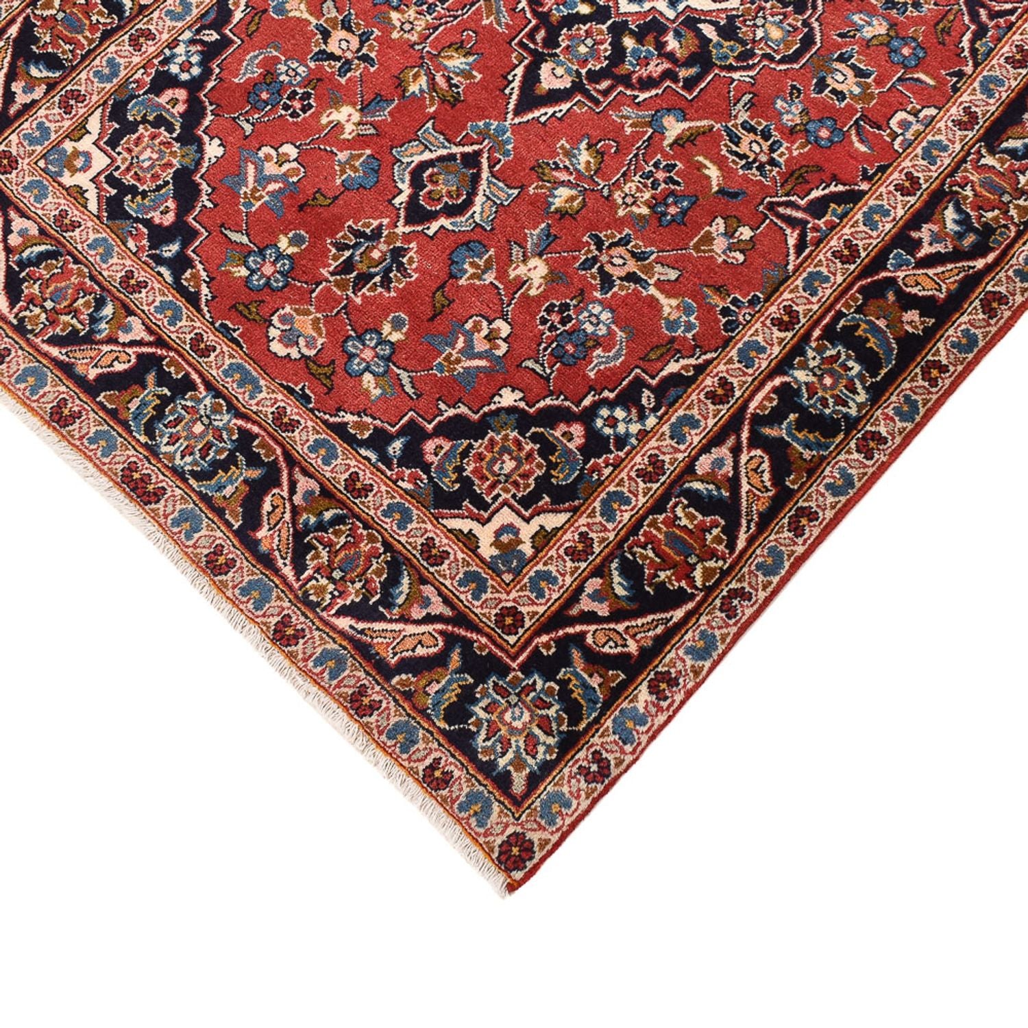Tappeto corsia Tappeto Persero - Keshan - 397 x 95 cm - rosso chiaro