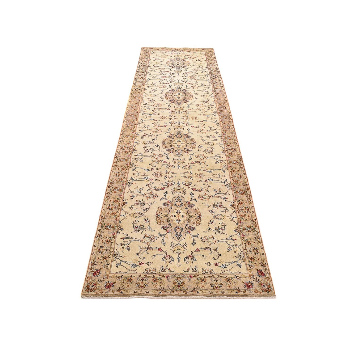 Tappeto corsia Tappeto Persero - Keshan - 385 x 98 cm - beige