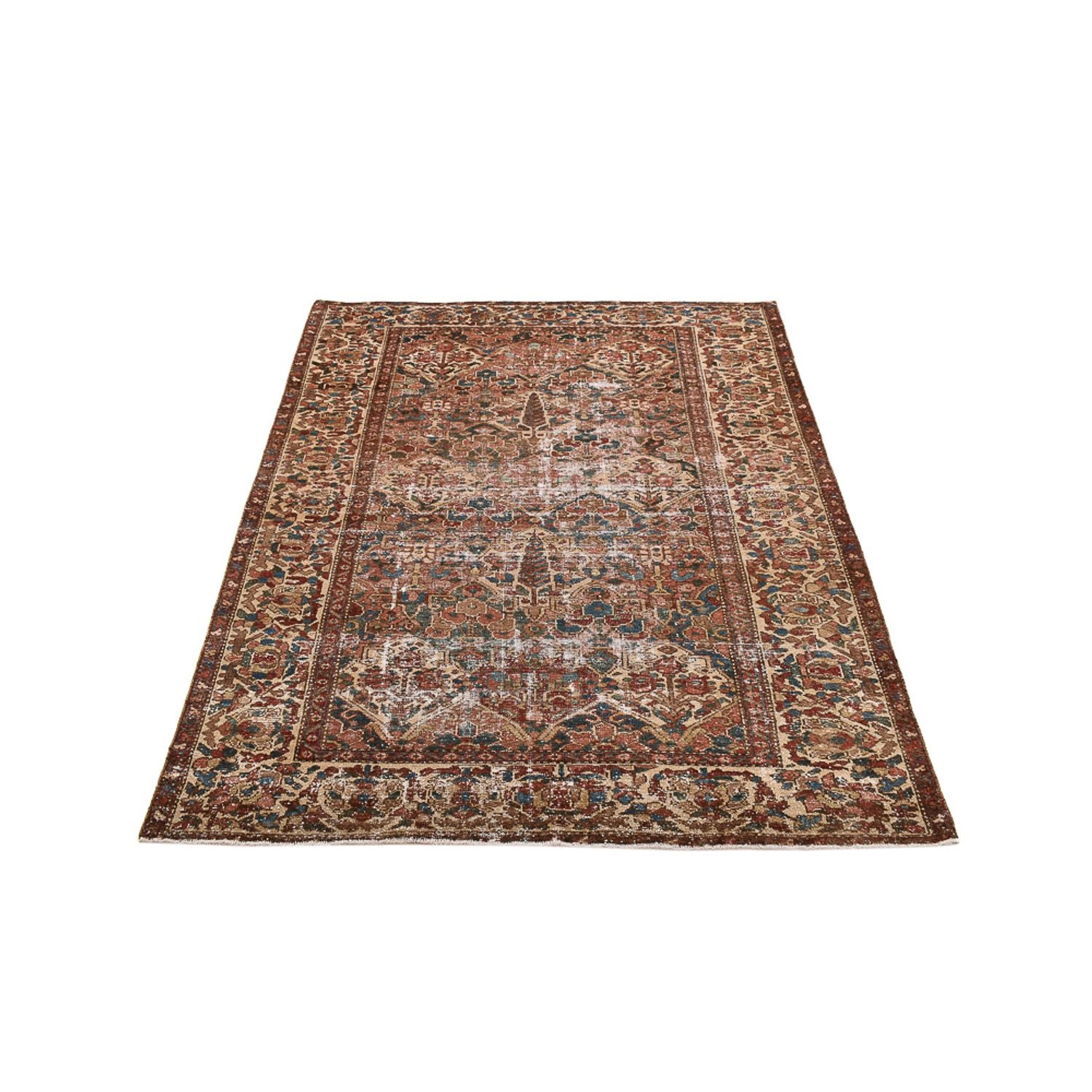 Tappeto vintage - 202 x 150 cm - beige scuro