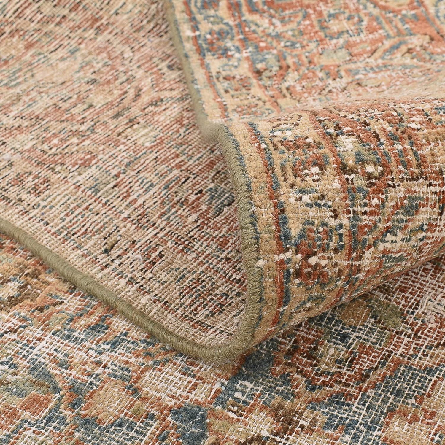 Tappeto vintage - 200 x 130 cm - beige scuro